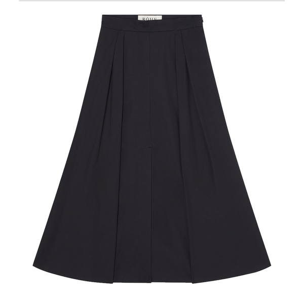 Wide Poplin Skirt